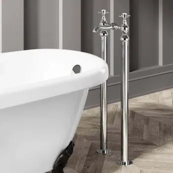 Sherbourne Traditional Chrome Freestanding Bath Mixer Tap