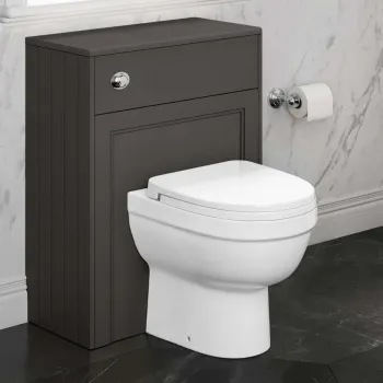 Traditional Graphite Grey Back To Wall Unit and Seattle Toilet