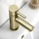 Wye Brushed Brass Basin Mixer Tap
