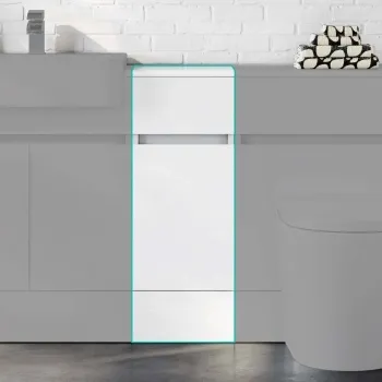 Foster Gloss White Side Cabinet Unit 300mm