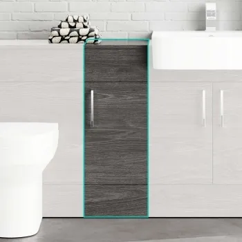 Harper Charcoal Elm Side Cabinet Unit 300mm