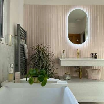 Emilee Oval Illuminated LED Mirror 1000x500mm