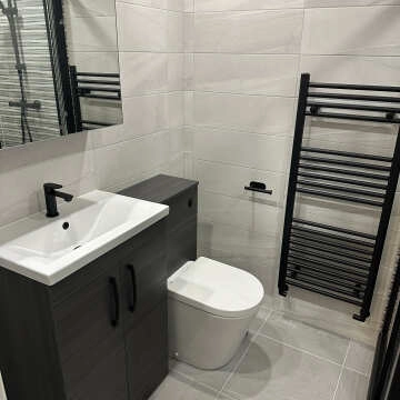 Anker Matt Black Cloakroom Basin Mixer Tap