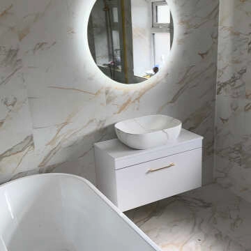 Aria Round Illuminated LED Mirror 800mm