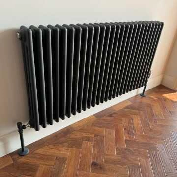 Athens Anthracite Triple Column Horizontal Traditional Radiator 600x1190mm