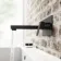 Lea Matt Black Wall Mounted Basin Mixer Tap