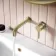 Trent Brushed Brass Wall Mounted Basin Mixer Tap