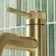 Medway Brushed Brass High Rise Basin Mixer Tap with Knurled Detailing