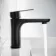 Glen Matt Black Basin Mixer Tap