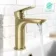 Lusk Brushed Brass Basin Mixer Tap