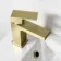 Tamar Brushed Brass Cloakroom Basin Mixer Tap