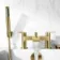 Severn Brushed Brass Bath Filler & Handheld Shower