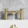 Tay Brushed Brass Bath Filler