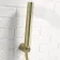 Lusk Brushed Brass Bath Filler & Handheld Shower