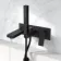 Tamar Matt Black Wall Mounted Bath Mixer Tap & Handheld Shower