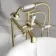 Beauly Brushed Brass Freestanding Bath Shower Mixer Tap