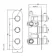 Ballina Premium Chrome Round Thermostatic Shower Valve - 3 Outlets