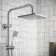 Lismore Essential Square Thermostatic Rigid Shower Set