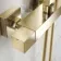 Galway Premium Brushed Brass Square Thermostatic Shower Set