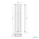 Faro Anthracite Single Flat Panel Vertical Radiator 1600x420mm