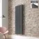 Faro Anthracite Double Flat Panel Vertical Radiator 1600x490mm