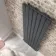 Faro Anthracite Single Flat Panel Vertical Radiator 1800x490mm