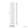 Faro Matt Black Double Flat Panel Vertical Radiator 1800x350mm