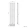 Faro Matt Black Double Flat Panel Vertical Radiator 1800x420mm
