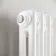 Athens White Double Column Vertical Traditional Radiator 1800x380mm