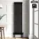 Athens Matt Black Triple Column Vertical Traditional Radiator 1800x470mm