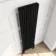 Athens Matt Black Triple Column Vertical Traditional Radiator 1800x470mm
