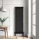 Athens Matt Black Triple Column Vertical Traditional Radiator 1800x560mm