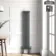 Athens Anthracite Double Column Vertical Traditional Radiator 1500x290mm