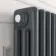 Athens Anthracite Triple Column Vertical Traditional Radiator 1500x290mm