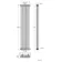 Athens Raw Metal Triple Column Vertical Traditional Radiator 1800x380mm