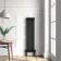 Athens Matt Black Double Column Vertical Traditional Radiator 1500x380mm