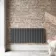Faro Anthracite Single Flat Panel Horizontal Radiator 600x1400mm