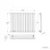 Marbella White Single Oval Panel Radiator 600x780mm