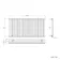 Marbella White Single Oval Panel Radiator 600x1200mm