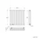 Marbella White Double Oval Panel Radiator 600x600mm