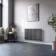 Marbella Anthracite Single Oval Panel Radiator 600x1020mm