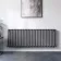 Marbella Anthracite Double Oval Panel Radiator 600x1620mm