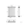 Athens White Double Column Horizontal Traditional Radiator 600x425mm