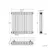 Athens White Triple Column Horizontal Traditional Radiator 600x605mm