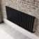 Faro Matt Black Single Flat Panel Horizontal Radiator 600x1190mm