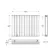 Faro Matt Black Double Flat Panel Horizontal Radiator 600x770mm
