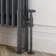 Athens Anthracite Triple Column Horizontal Traditional Radiator 300x785mm