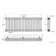 Athens Matt Black Triple Column Horizontal Traditional Radiator 450x1190mm
