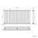 Athens Matt Black Double Column Horizontal Traditional Radiator 750x1415mm