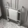 Gibraltar Large White Traditional Heated Towel Radiator (With Overhanging Rail) 